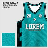 grön sublimering basketboll jersey mall vektor