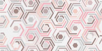 geometrisches Muster mit polygonalem rosa Hintergrund vektor