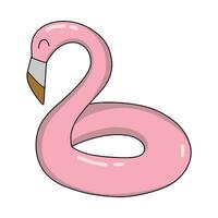 flamingo bouy. sommar element i rosa Färg. vektor