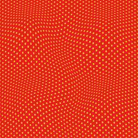 modern enkel abstrakt gul Färg små stjärna förvränga vågig mönster konst på röd Färg bakgrund vektor