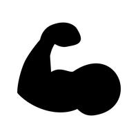 Vektor-Bodybuilding-Symbol vektor