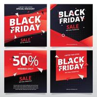 Black Friday Sale Social Media Post vektor