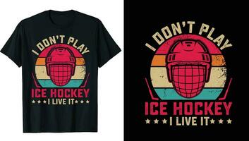 Eis Eishockey Puck und gebrochen Stock T-Shirt drucken Vektor template.ice Eishockey T-Shirt Design Vektor, Eishockey, Typografie, Vektor, Grafik, Illustration, T-Shirt Design Benutzerdefiniert Design Attrappe, Lehrmodell, Simulation