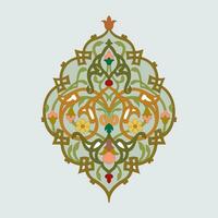 Arabisch und islamisch Ornamente zum Mauer und Zuhause Dekoration vektor
