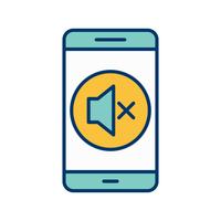 stille mobile Anwendungssymbol Vektor