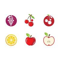 frisch Obst Vektor Symbol Illustration Design Vorlage