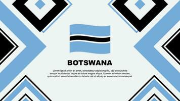 botswana flagga abstrakt bakgrund design mall. botswana oberoende dag baner tapet vektor illustration. botswana oberoende dag