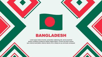 bangladesh flagga abstrakt bakgrund design mall. bangladesh oberoende dag baner tapet vektor illustration. bangladesh oberoende dag