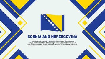 bosnien och herzegovina flagga abstrakt bakgrund design mall. bosnien och herzegovina oberoende dag baner tapet vektor illustration. illustration