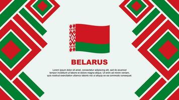 Weißrussland Flagge abstrakt Hintergrund Design Vorlage. Weißrussland Unabhängigkeit Tag Banner Hintergrund Vektor Illustration. Weißrussland