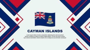 Cayman Inseln Flagge abstrakt Hintergrund Design Vorlage. Cayman Inseln Unabhängigkeit Tag Banner Hintergrund Vektor Illustration. Cayman Inseln Illustration