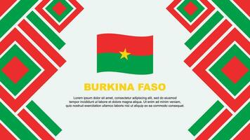 Burkina Faso Flagge abstrakt Hintergrund Design Vorlage. Burkina Faso Unabhängigkeit Tag Banner Hintergrund Vektor Illustration. Burkina Faso