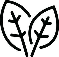 Blatt einfach Linie Symbole Satz. verlassen von Baum und Pflanzen, Blätter Symbol Design zum natürlich, Öko, bio, und vegan Etiketten. Vektor