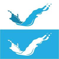 stänk vatten logotyp vektor ikon illustration design