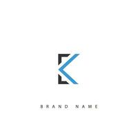 Brief k Logo Design Vorlage. minimalistisch Geschäft Logo. vektor