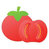 Gut entworfen Symbol von Tomaten im modern Stil, gesund und organisch Essen vektor