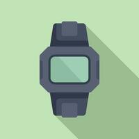 groß Smartwatch Symbol eben Vektor. Daten Sport vektor