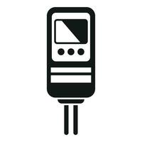 ph Meter Symbol einfach Vektor. sauer Bildschirm neutral vektor