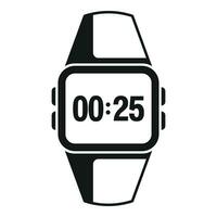 Daten Uhr Smartwatch Symbol einfach Vektor. Netzwerk Band App vektor