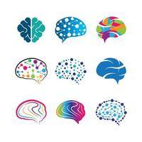 Gehirn-Logo-Bilder vektor