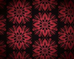 schwarz und rot Blumen- auf das dunkel Hintergrund vektor