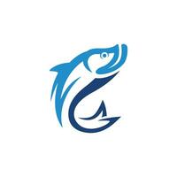 hoppa tarpon fisk logotyp - idealisk för fiske, maritima, flod industrier, och liknande företag. vektor