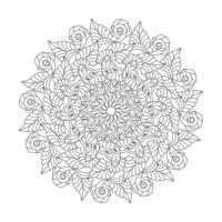 Seelen Kaleidoskop Erwachsene Mandala Färbung Buch Seite zum kdp Buch Innere vektor