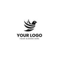 buntes fliegendes Vogel-Logo-Design vektor