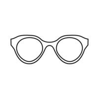 Brille Symbol Vektor. Sonnenbrille Illustration unterzeichnen. Blindheit Symbol oder Logo. vektor