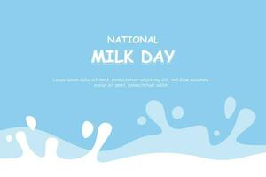nationell mjölk dag bakgrund. vektor