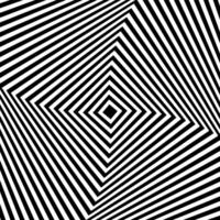 schwarz und Weiß optisch Illusion. abstrakt wellig Streifen Muster vektor