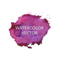 abstrakter Aquarellspritzer. Aquarell Tropfen Vektor rosa