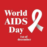 Welt AIDS Tag Banner Hintergrund Illustration. Vektor