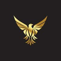 golden Adler Logo Design Vektor Vorlage