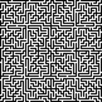 schwarz und Weiß geometrisch gerundet Matze Muster vektor