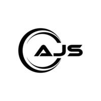 ajs Brief Logo Design, Inspiration zum ein einzigartig Identität. modern Eleganz und kreativ Design. Wasserzeichen Ihre Erfolg mit das auffällig diese Logo. vektor