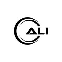 ali Brief Logo Design, Inspiration zum ein einzigartig Identität. modern Eleganz und kreativ Design. Wasserzeichen Ihre Erfolg mit das auffällig diese Logo. vektor