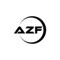 azf brev logotyp design, inspiration för en unik identitet. modern elegans och kreativ design. vattenmärke din Framgång med de slående detta logotyp. vektor