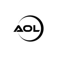 aol Brief Logo Design, Inspiration zum ein einzigartig Identität. modern Eleganz und kreativ Design. Wasserzeichen Ihre Erfolg mit das auffällig diese Logo. vektor