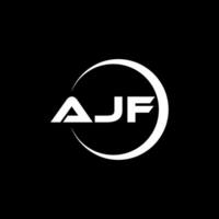 ajf brev logotyp design, inspiration för en unik identitet. modern elegans och kreativ design. vattenmärke din Framgång med de slående detta logotyp. vektor