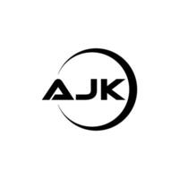 ajk brev logotyp design, inspiration för en unik identitet. modern elegans och kreativ design. vattenmärke din Framgång med de slående detta logotyp. vektor