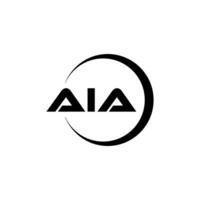 aia brev logotyp design, inspiration för en unik identitet. modern elegans och kreativ design. vattenmärke din Framgång med de slående detta logotyp. vektor