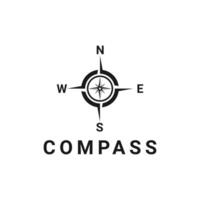 Kompass Vektor Logo Design Idee