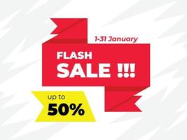 Flash-Sale, Rabatt, Werbung vektor