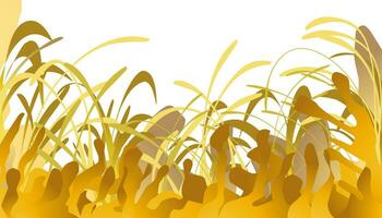 Illustration Hintergrund mit ein sanft Gelb Pflanze Thema. perfekt zum Hintergrund, Einladung Karten, Umschläge, Zeitschriften, Buch Abdeckungen. vektor