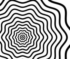 abstrakter psychedelischer Schwarzweiss-Kunsthintergrund. vektor