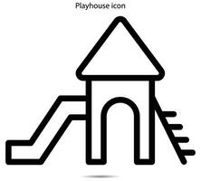 Spielhaus Symbol, Vektor Illustrator