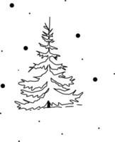 tall träd isolerat på vit bakgrund. vektor. vektor