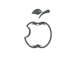 Apfel Logo, mit ein einfach Design vektor