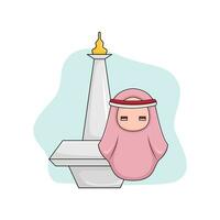 Monas mit Frauen Illustration vektor